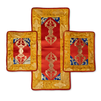 Brocade Vajra and Bell Placemat